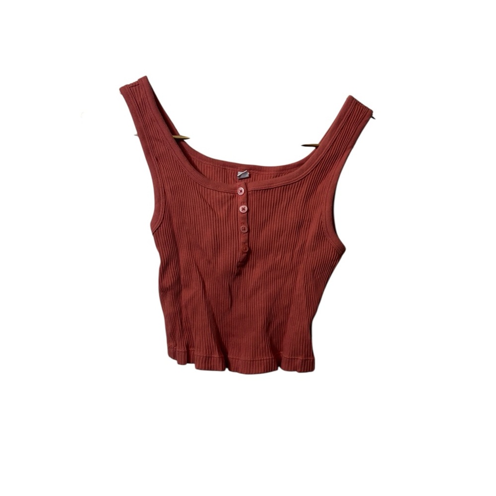UNIQLO | cropped tank top small ribbed